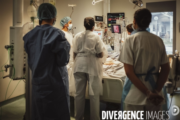 Service de réanimation de l hôpital Robert Ballanger.