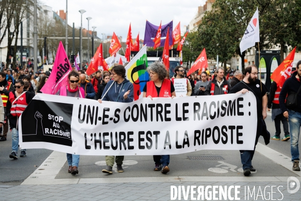 Manifestation contre le racisme à Nantes