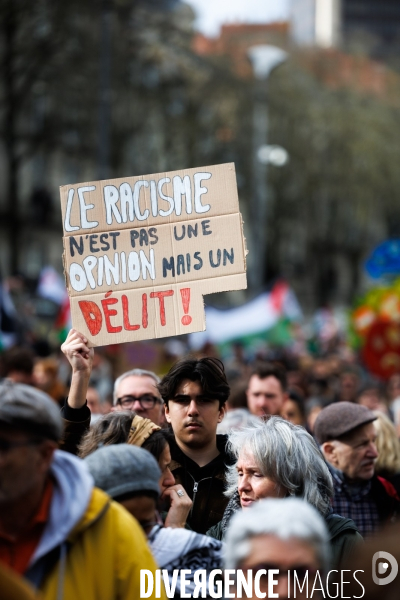 Manifestation contre le racisme à Nantes