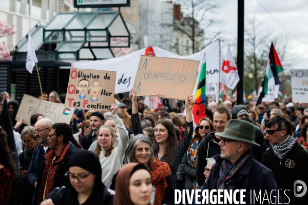 Manifestation contre le racisme à Nantes