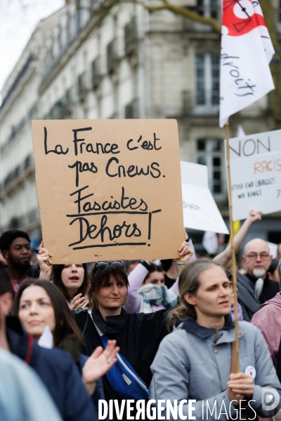 Manifestation contre le racisme à Nantes