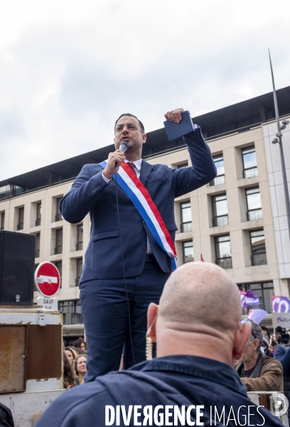 Manifestation contre le racisme et le fascisme à Marseille