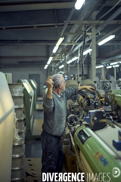 L’usine textile Tissage de France, à Rupt-sur-Moselle (Vosges), décembre 2024. 