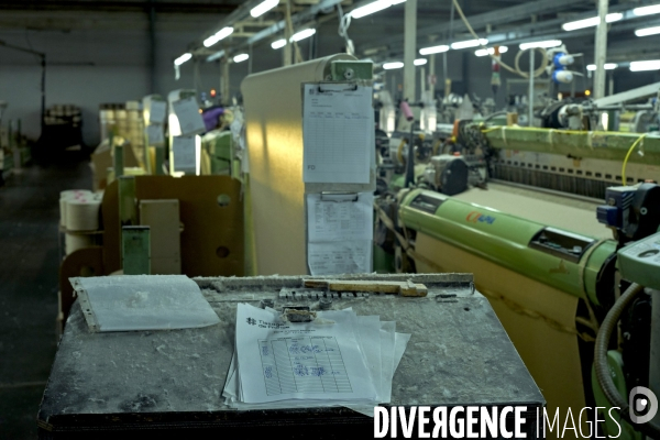 L’usine textile Tissage de France, à Rupt-sur-Moselle (Vosges), décembre 2024. 