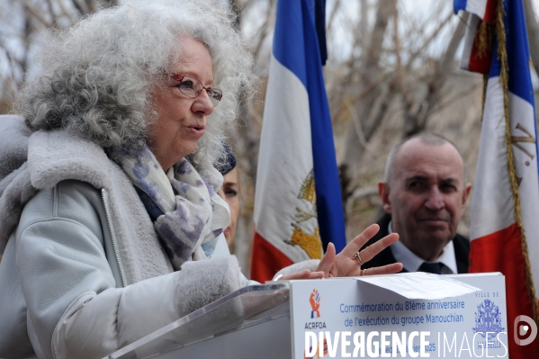 Commémoration de l entrée de Missak et Méliné Manouchian à Marseille le 18/01/2025