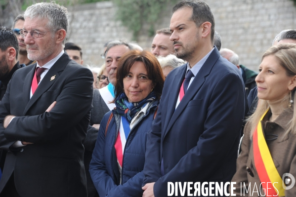 Commémoration de l entrée de Missak et Méliné Manouchian à Marseille le 18/01/2025