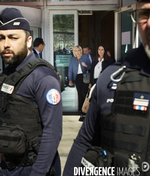 Marine Le Pen au tribunal de Paris