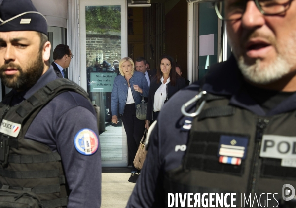 Marine Le Pen au tribunal de Paris