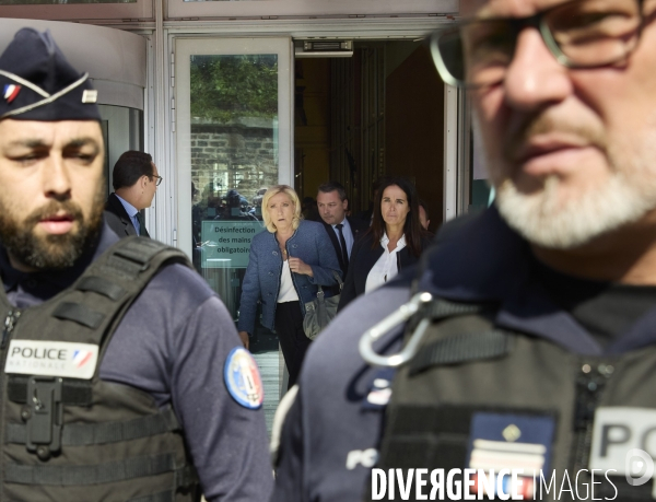 Marine Le Pen au tribunal de Paris