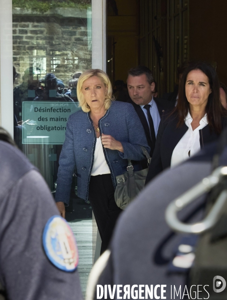 Marine Le Pen au tribunal de Paris