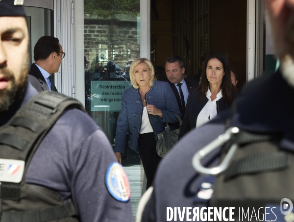 Marine Le Pen au tribunal de Paris