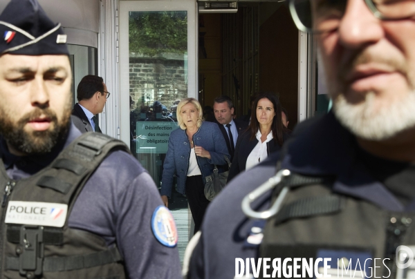 Marine Le Pen au tribunal de Paris