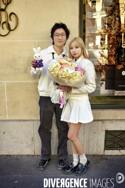 Touristes , portraits à Paris