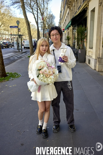 Touristes , portraits à Paris