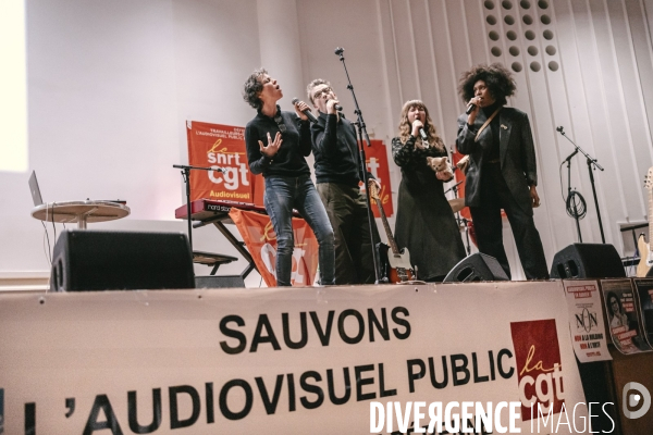 Soiree de soutien a l’audiovisuel public