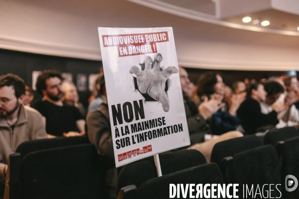 Soiree de soutien a l’audiovisuel public