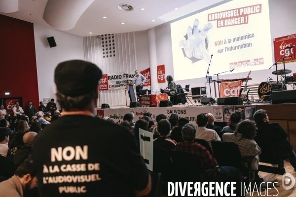Soiree de soutien a l’audiovisuel public