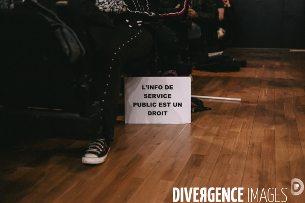 Soiree de soutien a l’audiovisuel public