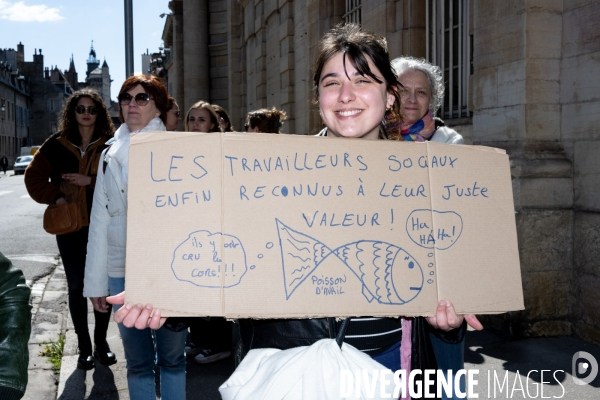 Manifestation social et medico-social a Dijon