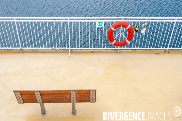 A bord du Vizzanova en maintenance