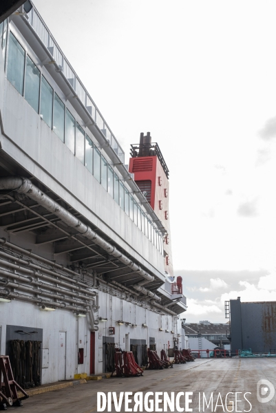 A bord du Vizzanova en maintenance