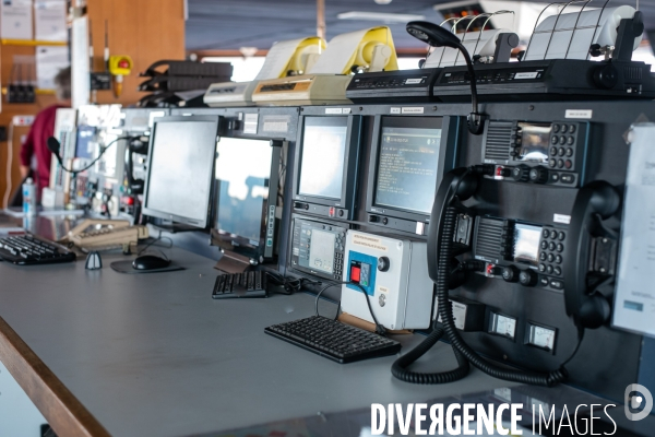 A bord du Vizzanova en maintenance