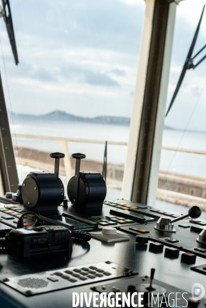 A bord du Vizzanova en maintenance