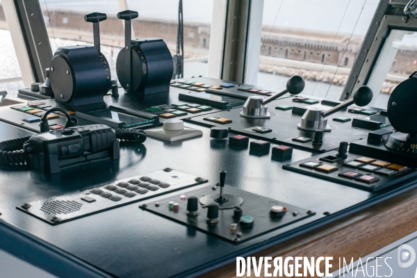 A bord du Vizzanova en maintenance
