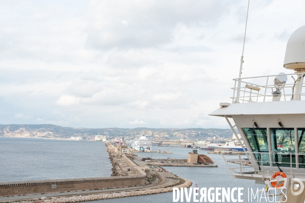 A bord du Vizzanova en maintenance