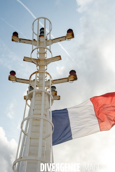 A bord du Vizzanova en maintenance