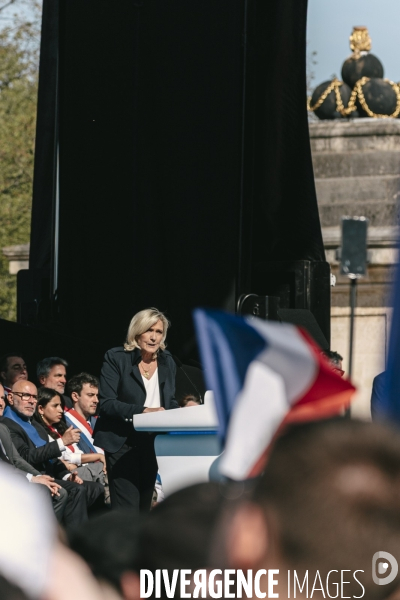 Manifestation du RN en soutien à Marine Le Pen