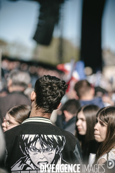 Manifestation du RN en soutien à Marine Le Pen