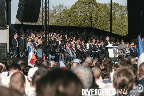 Manifestation du RN en soutien à Marine Le Pen