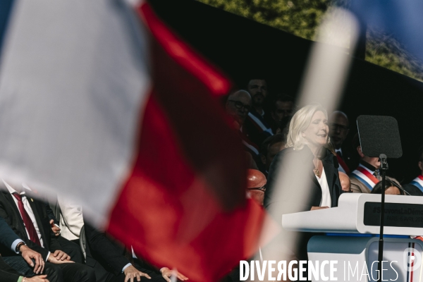 Manifestation du RN en soutien à Marine Le Pen