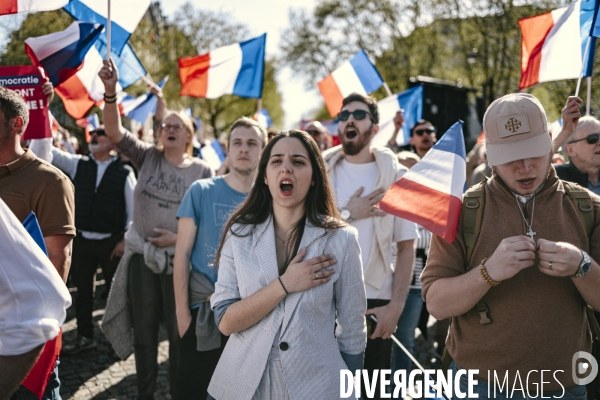 Manifestation du RN en soutien à Marine Le Pen