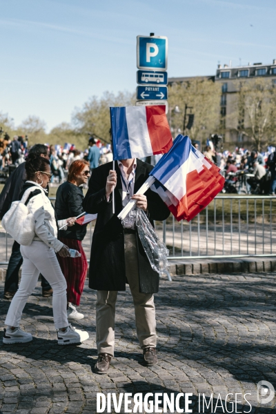 Manifestation du RN en soutien à Marine Le Pen