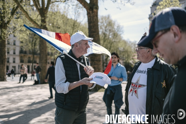 Manifestation du RN en soutien à Marine Le Pen