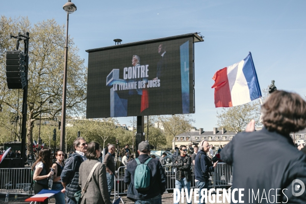 Manifestation du RN en soutien à Marine Le Pen