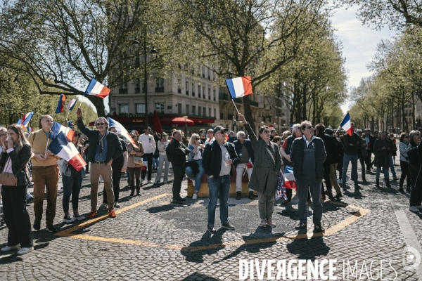 Manifestation du RN en soutien à Marine Le Pen