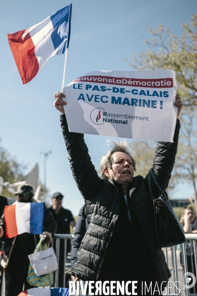 Manifestation du RN en soutien à Marine Le Pen