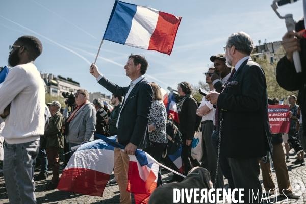 Manifestation du RN en soutien à Marine Le Pen