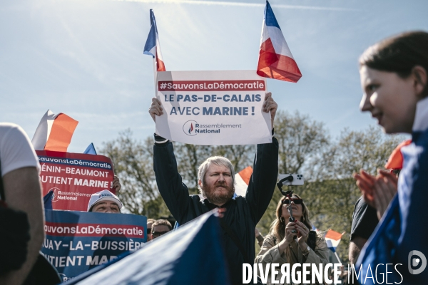 Manifestation du RN en soutien à Marine Le Pen