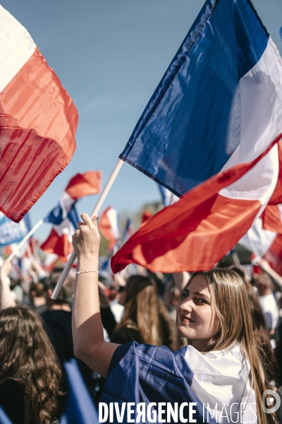 Manifestation du RN en soutien à Marine Le Pen