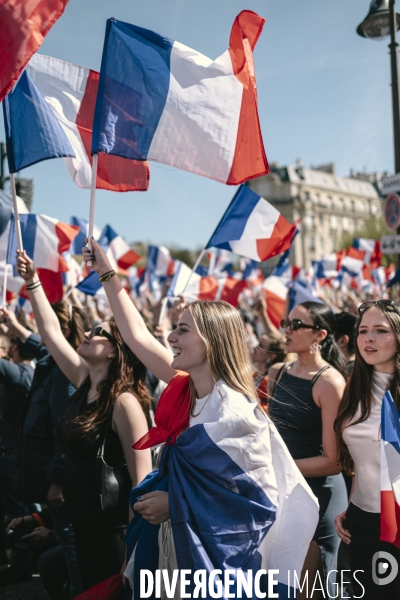 Manifestation du RN en soutien à Marine Le Pen