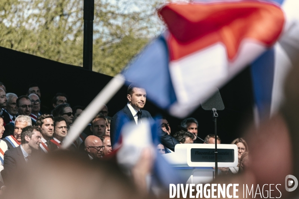 Manifestation du RN en soutien à Marine Le Pen