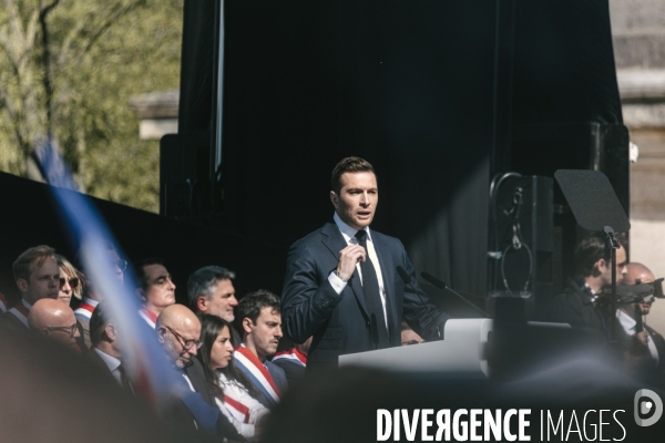 Manifestation du RN en soutien à Marine Le Pen