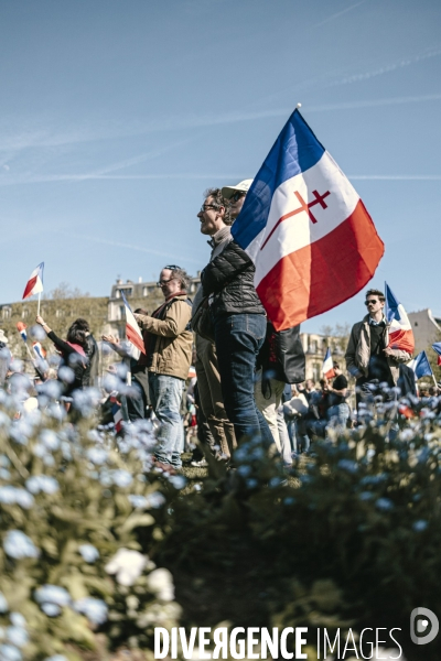 Manifestation du RN en soutien à Marine Le Pen