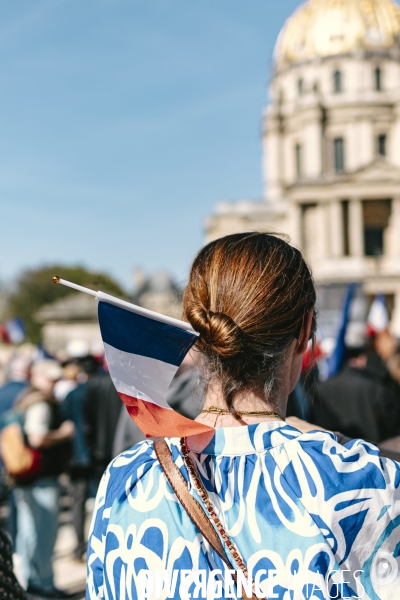 Manifestation du RN en soutien à Marine Le Pen