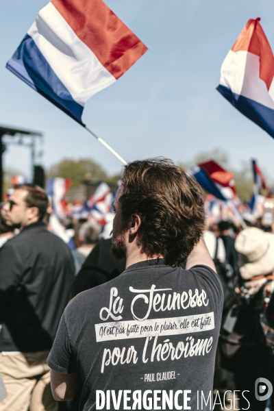 Manifestation du RN en soutien à Marine Le Pen