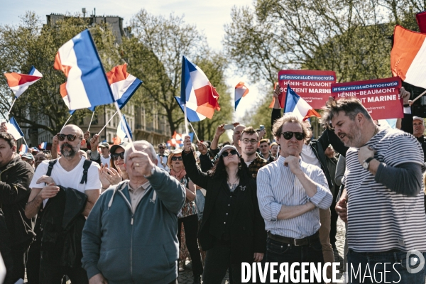 Manifestation du RN en soutien à Marine Le Pen